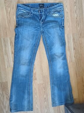 Womens Blue Lowrise Bootcut Jeans Vintage Bock Brand